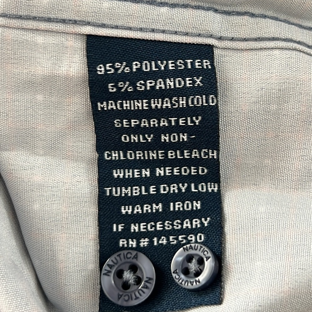 Nautica Men’s button down slim shirt size XL new - Picture 6 of 13